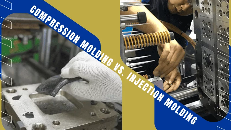 compression molding vs. injection molding