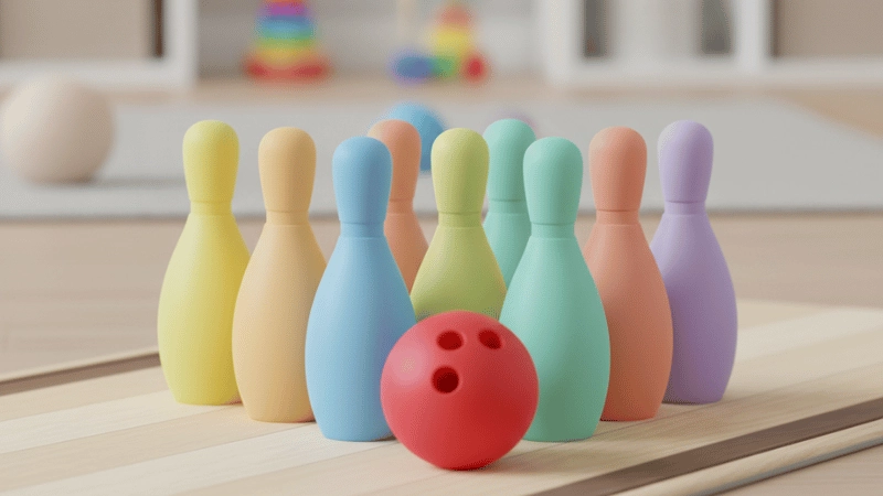 silicone bowling sets toys