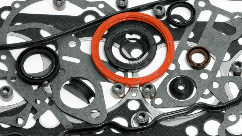 the picture express the different colors of the gaskets.