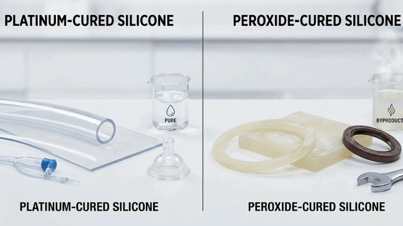Platinum-Cured Silicone vs. Peroxide-Cured Silicone Rubber