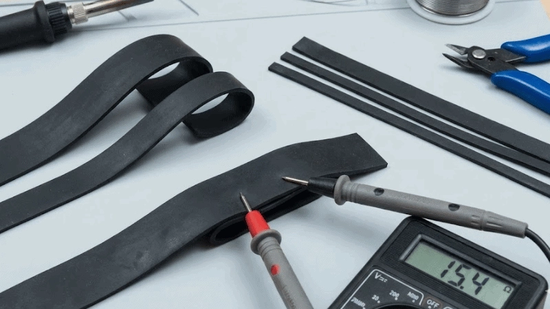 verschiedene leitfähige Silikonstreifen