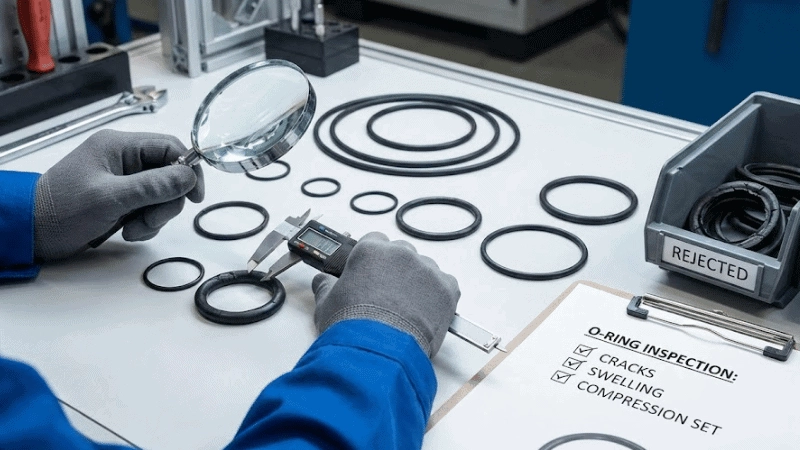 checks and inspections of O-rings 