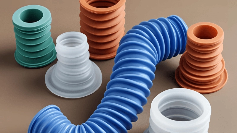 Silicone rubber bellows 