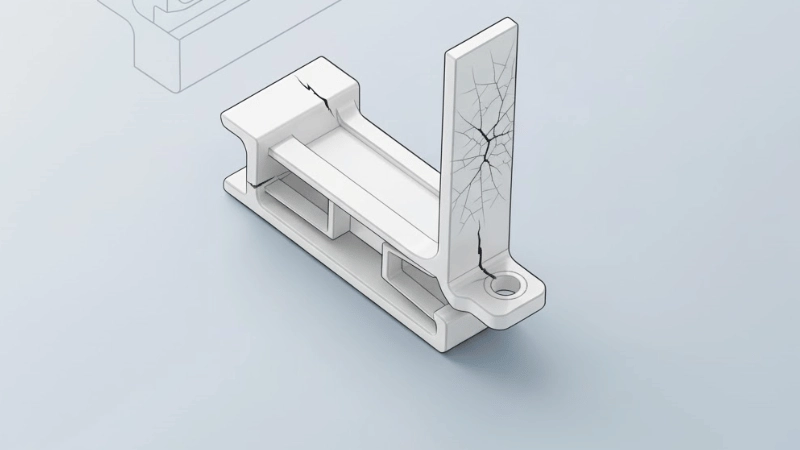 Cracking of molded parts