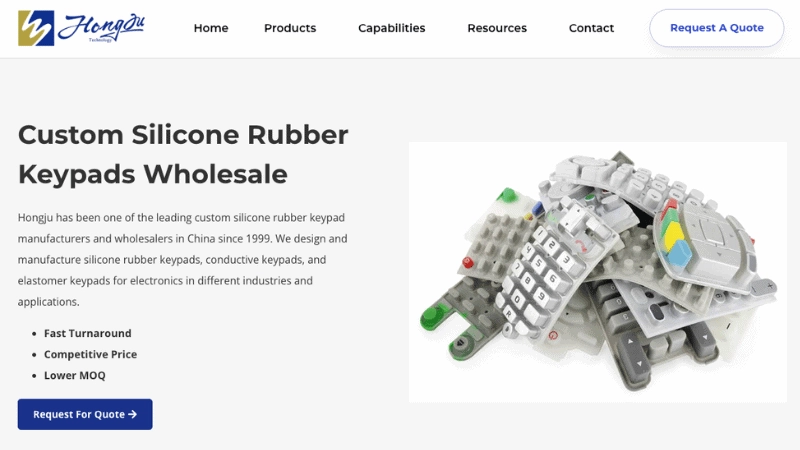 Silicone Rubber Keypads Wholesale of Hongju Silicone