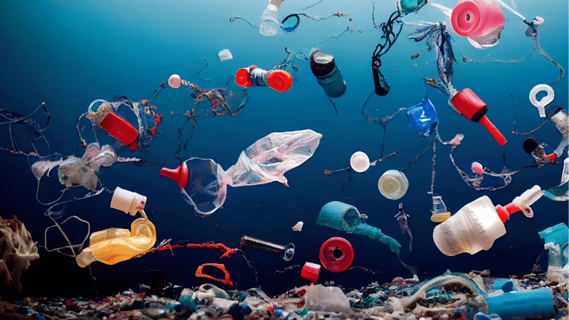 Eco-friendly plastics in the sea
