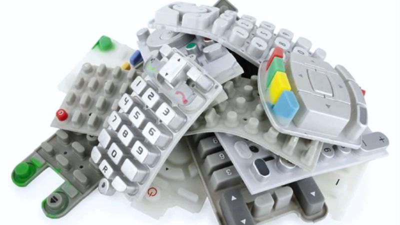 remote control's keypads made by injection molding