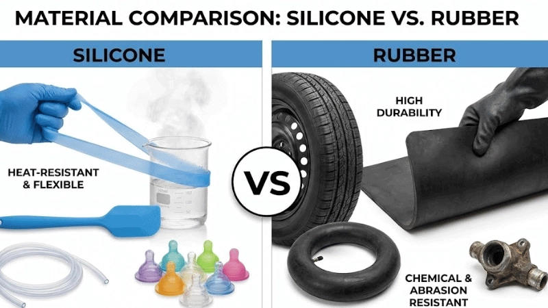 Silicone vs caoutchouc