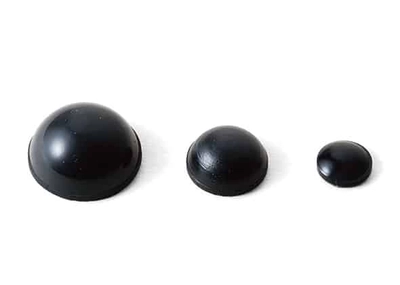 rounded adhesive rubber feet