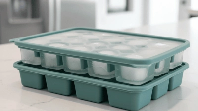 Silicone ice cube trays with a lid