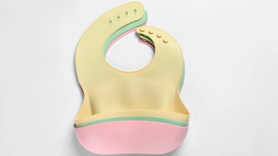 مريلة أطفال سيليكون ملونة