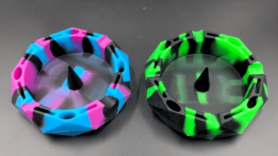 multicolor silicone ashtray