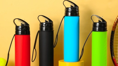 Zusammenklappbare Wasserflasche aus Silikon