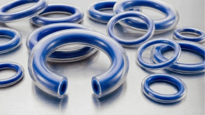 blaue, FEP-verkapselte O-Ringe 