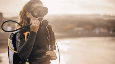 تستخدم الأختام الحلقية في قناع الغوص