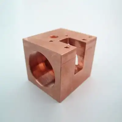 Kupfer C1100 Teil 3-Achsen-CNC-Fräsen wie bearbeitet.webp