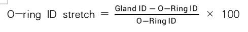 calcular el ancho de la ranura de la junta tórica