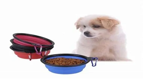 أطباق سيليكون تغذية الكلب