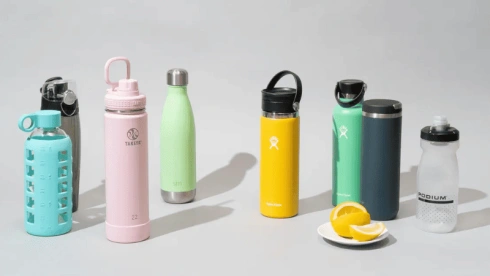 Zusammenklappbare Wasserflasche aus Silikon