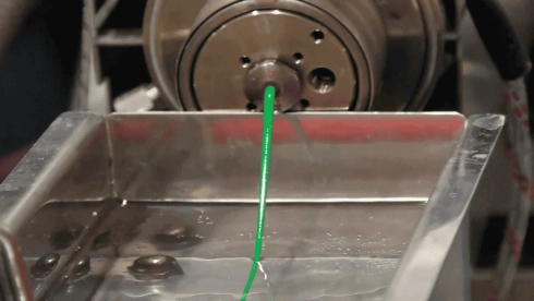 Extrusión de plástico de tubos